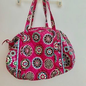 Vera Bradley pink duffel bag